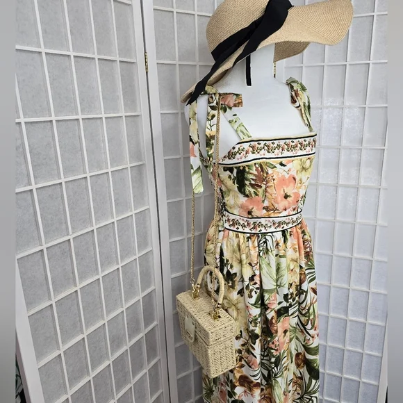 Joie Floral Maxi Dress - Multicolor - Picture 3 of 8